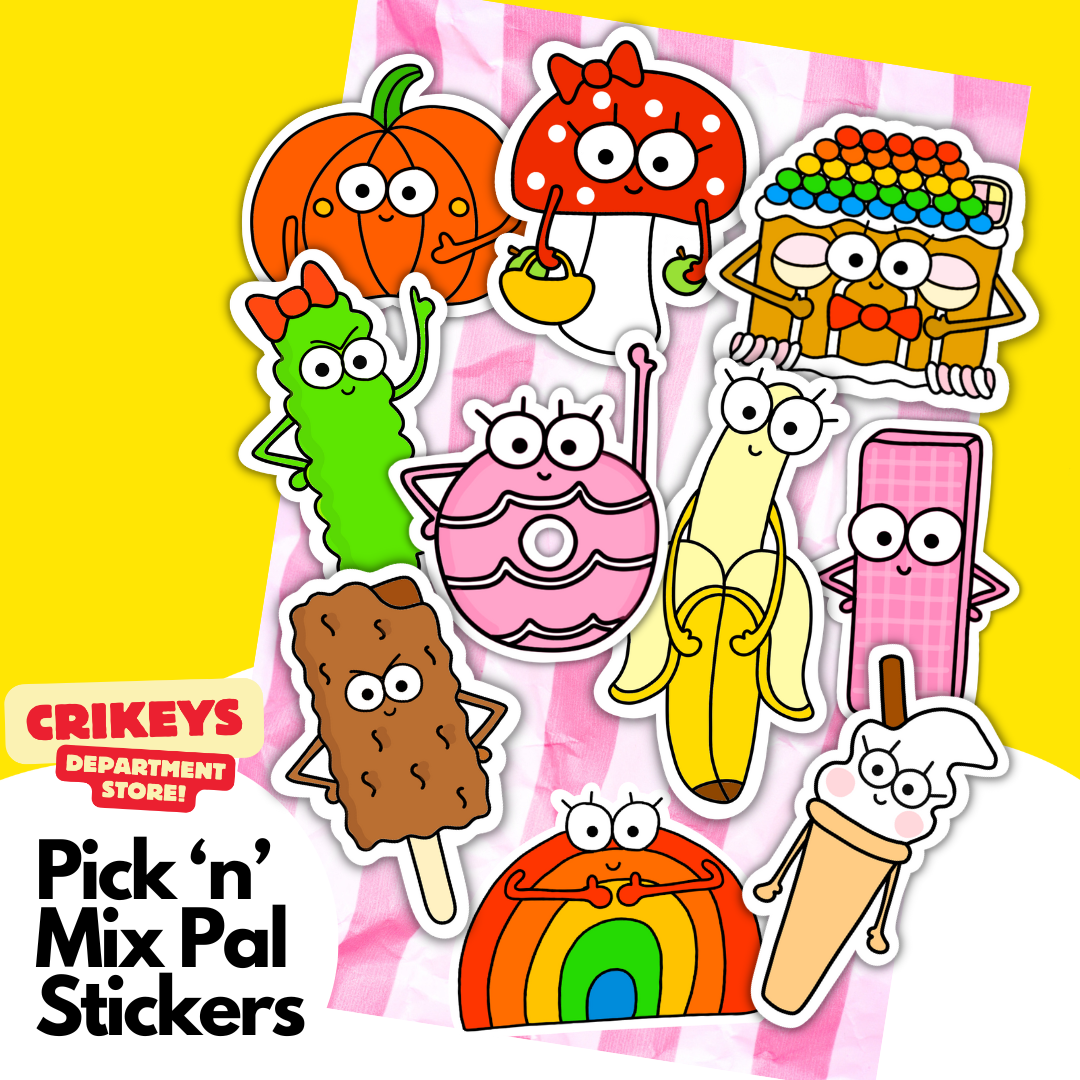 Pick 'n' Mix | Vinyl Stickers | Choose your pals! - Jennie Sergeant Designs