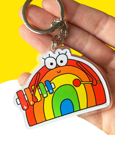 Brian the Rainbow Keyring!